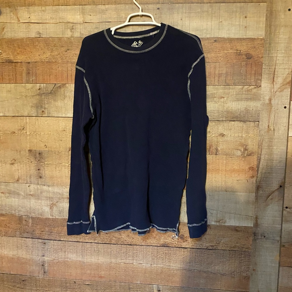 Men's Navy Blue Long Sleeve Shirt size XL